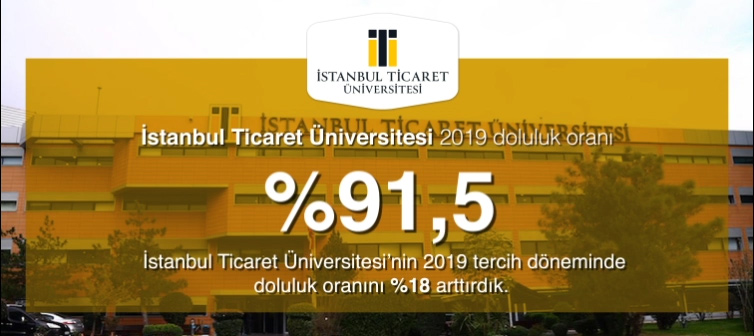 İstanbul Ticaret Üniversitesi'nin 2019 tercih dönemi doluluk oranını %18 arttırdık